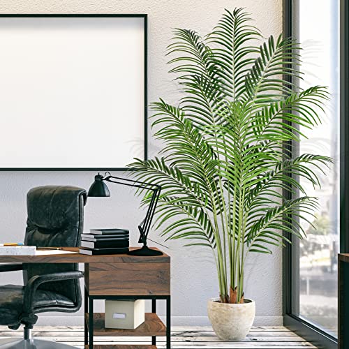 Keeplush Artificial Plant Areca Palm Tree Large 180 cm Artificial Tree Indoor and Outdoor Decorative Artificial Plants Living Room Bedroom Balcony Decoration Home Modern (1 Pack)