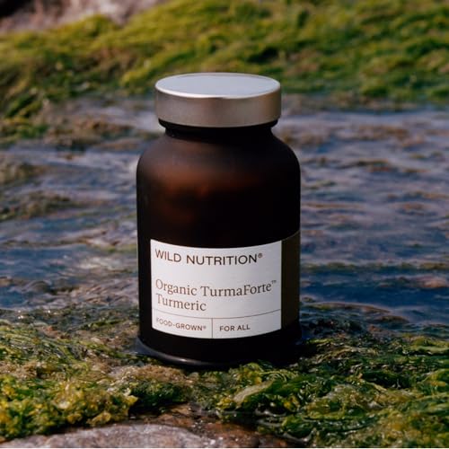 Wild Nutrition Food-Grown Turmaforte Turmeric | Organic Turmeric Capsules | High Absorption Muscle & Joint, Antioxidant, & Immune Support | Curcumin Supplements | 60 Capsules