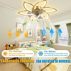 LENIVER 30" Smart Ceiling Fan with Lights Remote