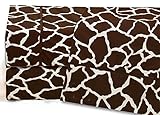 Twin Giraffe Print Cotton Sheet Set