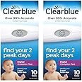 Clearblue Digital Ovulation Predictor Kit, Featuring with Digital Results, 10 Digital Ovulation Tests. (Pack of 2)