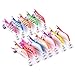 Aorace 12pcs/lot 8.5cm 11g Fishing Lures Squid Jig Hooks Wood Shrimp Artificial Spinner Lures Kit Glow Bait