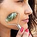 Gendra Jade Roller For Face | Face Massager 100 Real Natural Jade Roller | Face Roller For Eye, Neck, Body | Face Anti Aging Massager For Wrinkles, Puffiness, Lymph Drainage | Noiseless Jade Roller