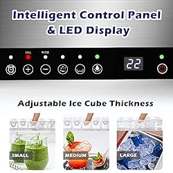 Commercial Ice Maker, 100LBS/24H Under Counter Ice