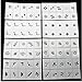 AORAEM Nail Stickers Vinyls Sheets 30pcs Pattern Template Stencil Set Airbrush Stencils Nail Art Design for Fingers & Toes