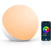 Hifree Smart Table Lamp, Dimmable Desk Lamp with App/Voice Control, LED RGB Color Changing Touch Lamp, Night Lamp for Bedroom Compatible with Alexa