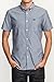 RVCA Men's That'll Do Oxford Short Sleeve Woven Shirt, Distant Blue, Large
