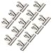 Tosnail 24 Pack 3 Size Stainless Steel Chip Clips Food Clips Air Tight Seal Grip for Office, Kitchen, Home Usage Storage (Medium)