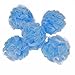 Eagrye Mesh Pouf Shower Bath Sponge, Blue, 8 Counts, F