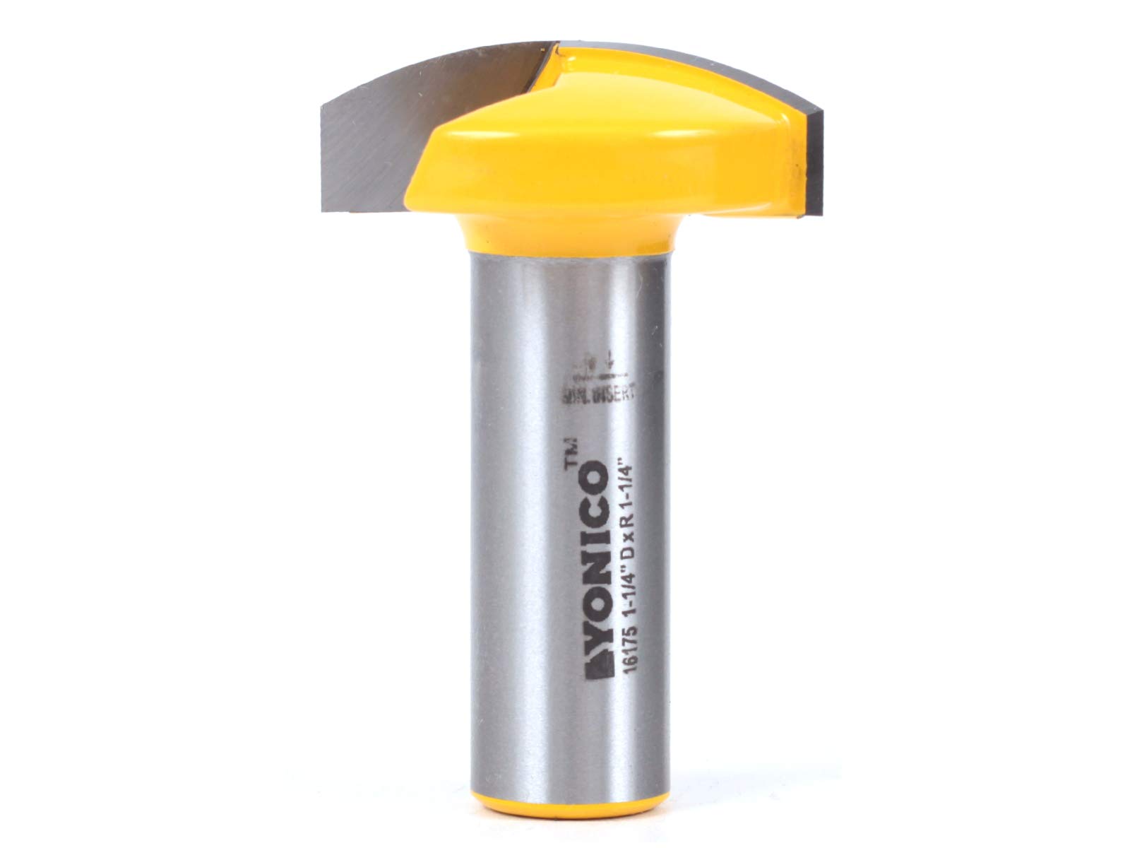 Yonico 16175 1-1/4-Inch Radius Horizontal Crown Router Bit 1/2-Inch Shank