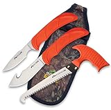 Outdoor Edge Wild Guide 2 Knife & Saw Game Processing Set, Mossy Oak Sheath (WG-10C)
