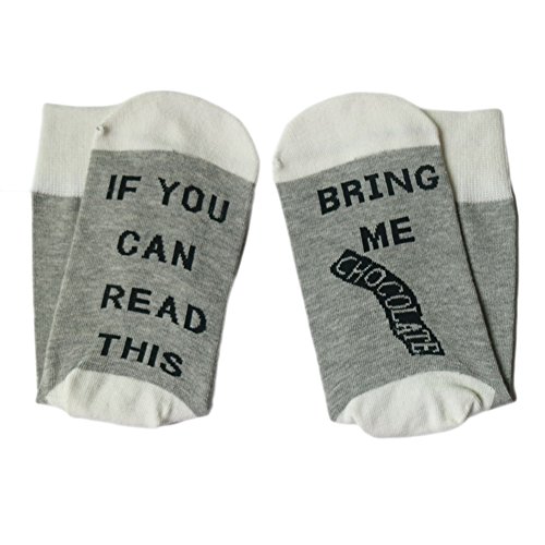 Fenta Wine Custom Socks If You can read this Me Bring a Wine Glass Sock Soft Simple by (WH, one size)