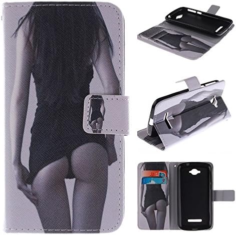 C7 Case Alcatel One Touch Pop C7 Kickstand Case,Tribe-Tiger Stylish Slim Sexy Girl Design Premium Leather Magnet Slim Flip Kickstand Case Cover for Alcatel One Touch Pop C7