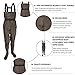 KOMEX Chest Waders,Fishing Boots Waders Hunting Bootfoot with Wading Belt Waterproof Boots Breathable Nylon and PVC Wading Boots for Men and Women