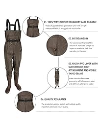 KOMEX   Botas de pesca, botas de caza, botas de nailon transpirable y botas de PVC para hombres y mujeres