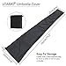 Umbrella Covers - Patio Waterproof Parasol Covers with Storage Zipper Bag Fits 7ft to 11ft Umbrellas for Outdoor Market Umbrellas Black