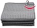 Sinland 400 GSM Microfiber Waffle Weave Kitchen Towels Drying Cloth 3 Pack 16inch X 26inch Grey