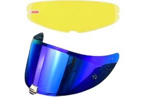 ANSUNDA HJ-26 Helmet Visor with Anti Fog Film,UV Protection Helmet Face Shield Compatible with HJ26,HJC Rpha 70,Rpha 70 St,Rpha 11,Rpha 11 Pro,HJ-26St (Revo Deep Blue+Anti Fog Film)