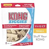 KONG - Ziggies&ordf; Puppy - Teeth Cleaning Dog Treats - Puppy Recipe - Small (Best used with KONG Puppy Rubber Toys)