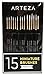 Arteza Detail Paint Brush - Hand Made - Taklon Hair (Set of 15) primary