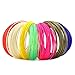 3D Pen Filament Refills, PACKGOUT 3D PLA Filament 1.75 mm Printer Pen Plastic of 7 Colours Linear 230 Feet (No Odor and Fumes)