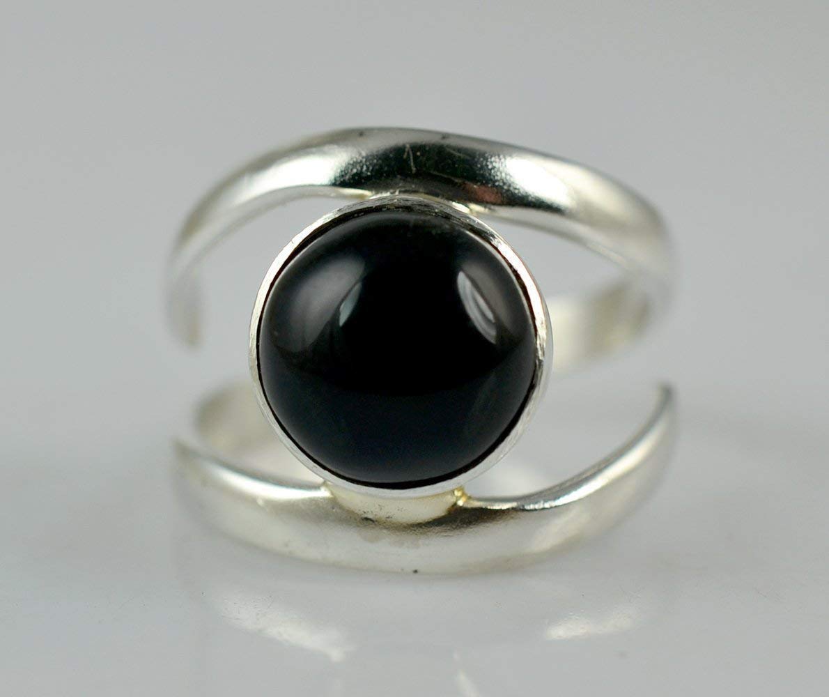 Amazon Com Black Onyx Ring 925 Sterling Silver Handmade Ring Black Ring Black Onyx Jewelry Size 3 To 13 Us Handmade
