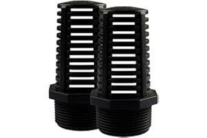 INANNING 1 Inch Threaded Suction/Overflow Strainer, Screen Strainer 1 Inch (2 Pieces)