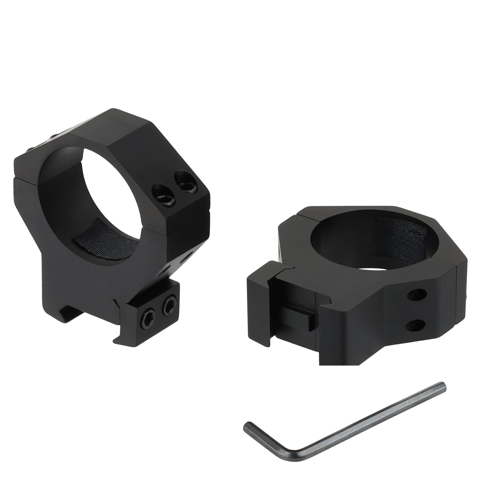 ToopMount 34mm/1.34in Mounting Rings Mount Bracket fit 20mm Picatinny Rails 15mm Low Profile Mount Base Rings for Outdoor Sports