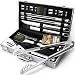 GRILLART BBQ Grill Utensil Tools Set Reinforced BBQ Tongs 19-Piece Stainless-Steel Barbecue Grilling Accessories with Aluminum Storage Case -Complete Outdoor Grill Kit for Dad, Birthday Gift for Man primary