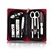 ALICE Manicure / Pedicure Kit, 8 PCS Manicure Set, Leather Grooming Kit