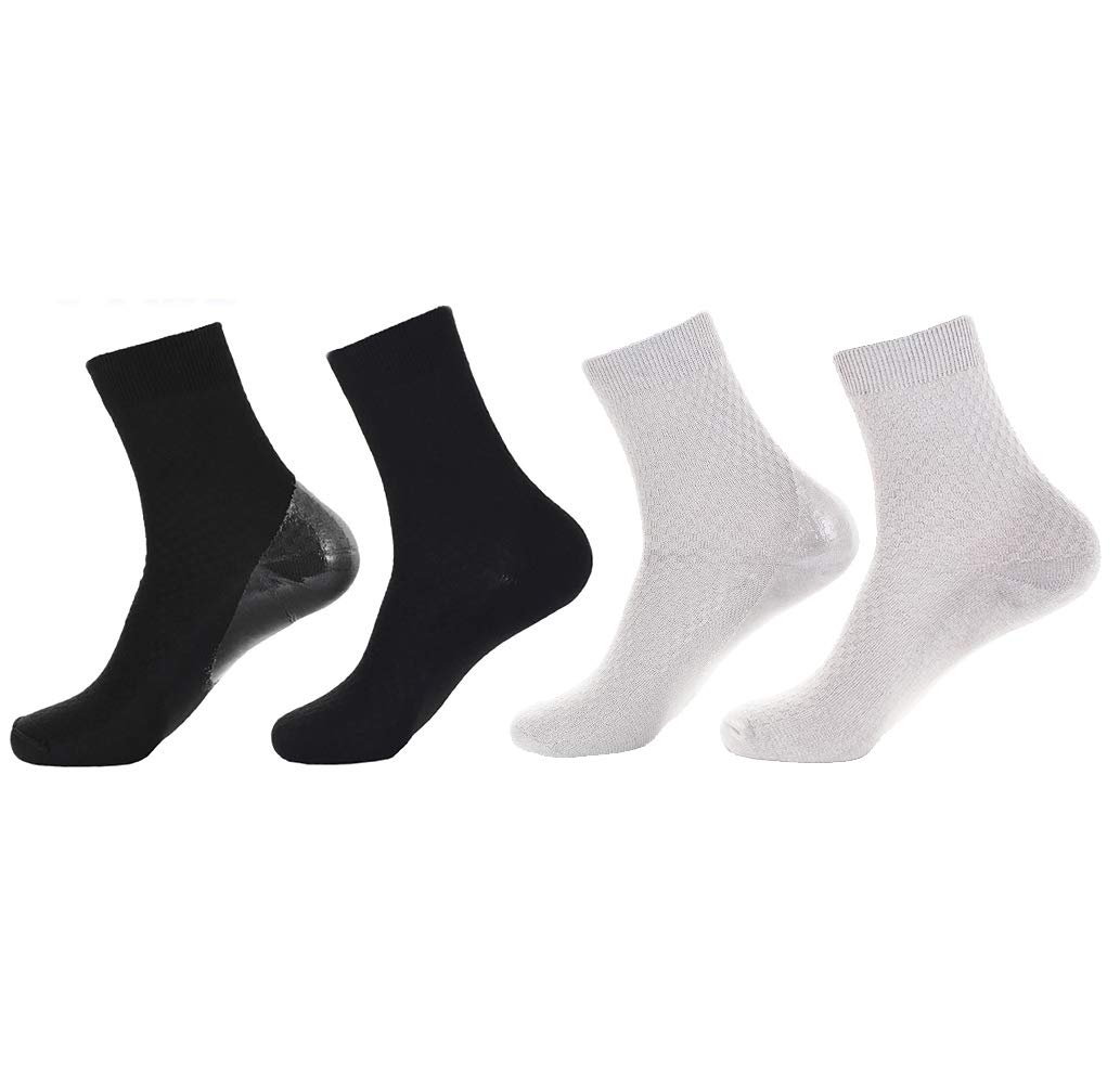 Makhry 2 Pairs Moisturizing Spa Gel Socks for Hard Dry Cracked Skin