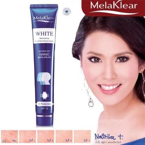 Mela Klear White Melasma Brightening Cream, Dark Spot and Freckles Remover Cream 30 G.