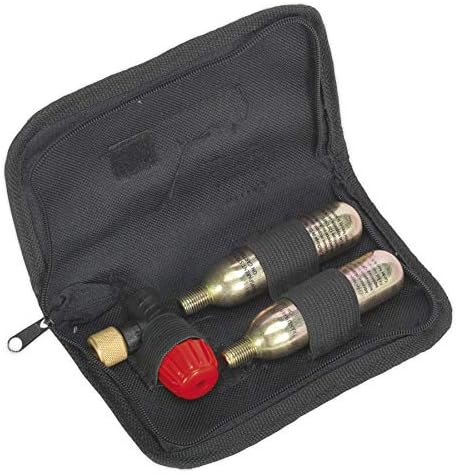 Sealey MS087 Motorcycle Co2 Emergency Tyre Inflator Kit, Red - Image 3
