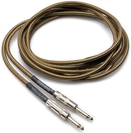 Hosa GTR-518 Tweed Guitar Cable, Hosa Straight to Same, 18 Feet