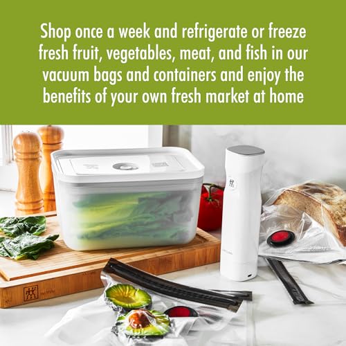 ZWILLING Fresh & Save Vacuum Sealer Machine 6pc Starter Set, Airtight