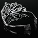 SUMERSHA Wedding Tiara with Comb Bridal Shining Rhinestones Crystal Headband Pageant Princess Bridal Prom Decoration Party Wear