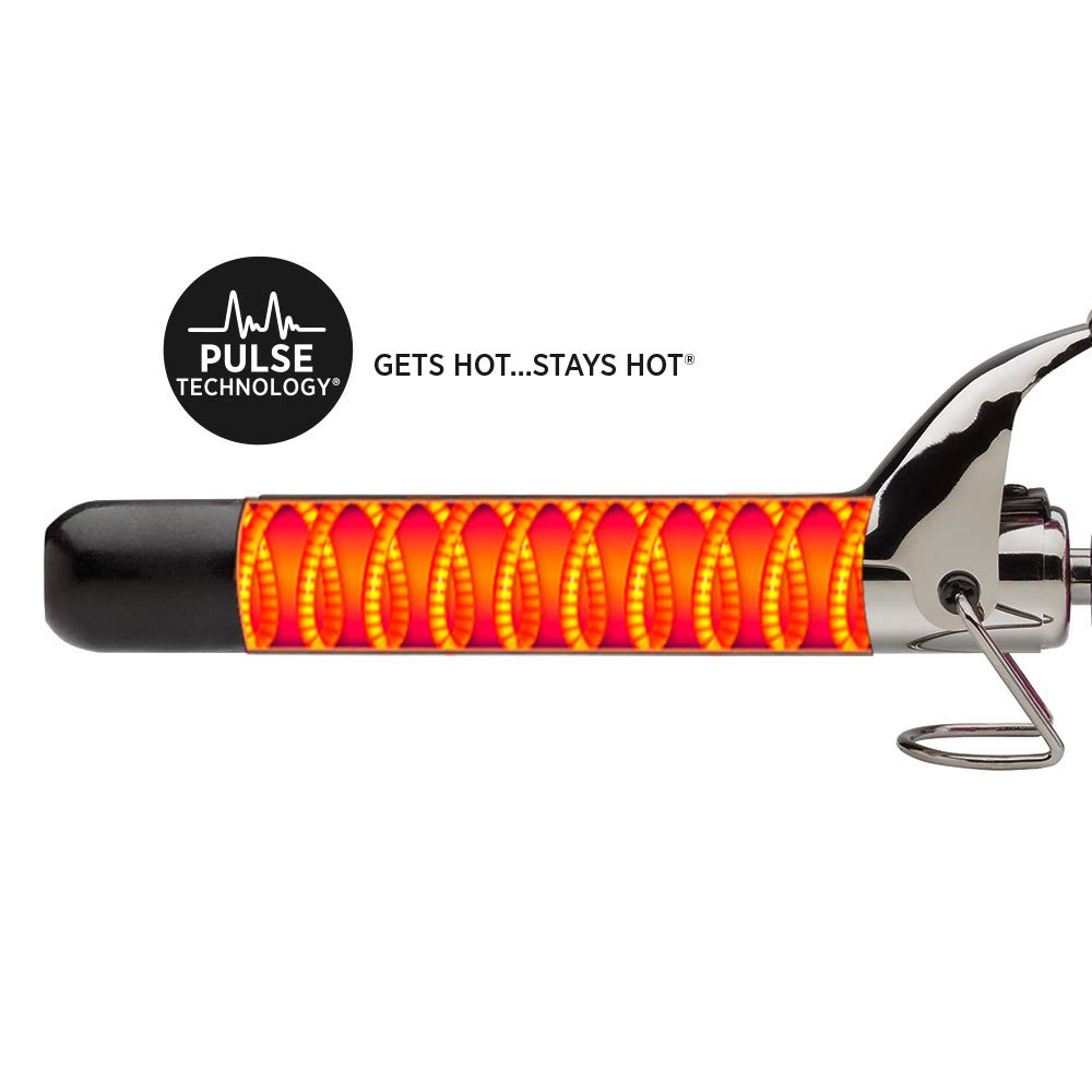 hot tools pink titanium curling iron