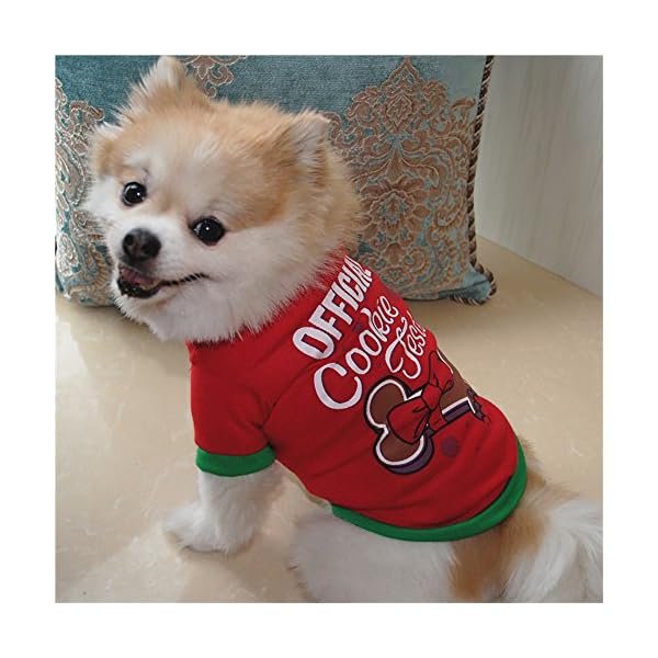 Gyoume Christmas Puppy Dog Clothing Cotton T Shirt Puppy Doggy Costume Sweater Coats Pullover Sweater Tops