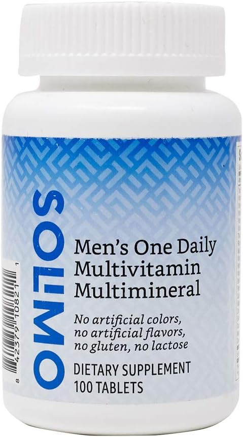  Brand - Solimo Men's One Daily Multivitamin Multimineral, 100 Tablets, Three Month Supply (Packaging may vary): Health & Personal Care