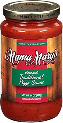 Mama Mary's Traditional Pizza Sauce, 14 Ounce (Pack of 12)