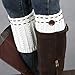 Bestjybt Womens Short Boots Socks Crochet Knitted Boot Cuffs Leg Warmers Socks (5 Pairs-Style B)