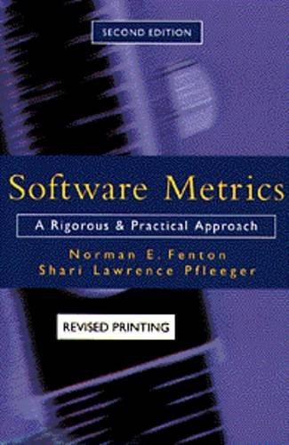 Software Metrics By Fenton Norman E Pfleeger Shari Lawrence 1996 Paperback Amazon Com Books