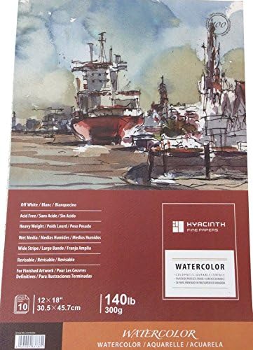Watercolor Pad, 12x18, 140lb/300g, 10 sheets