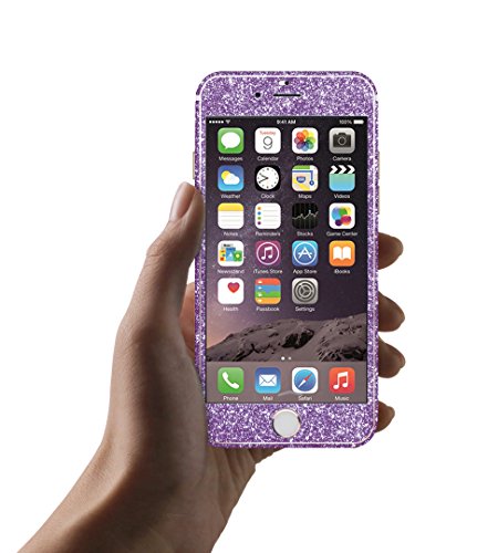 Furivy Bling Sticker for Apple iPhone 6s (4.7") Luxury Sparkle Full Body Decal Glitter Protector Films for iPhone 6s Purple