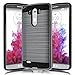 LG G3 D855 D851 Case,Kmall [Brushed Metal Texture] 2in1 Heavy Duty Shockproof High Impact Resistant Durable Full Body [Maximum Drop Protection][Slim Fit] Hybrid Case Skin Cover Shell for LG G3[Gray]