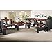 Bush Business Furniture Series A Collection 60W Hutch in Hansen Cherry/Galaxy