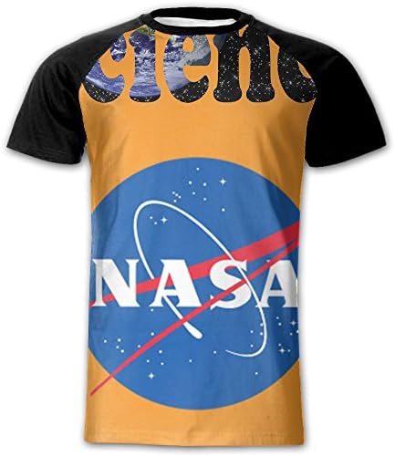 Guofulin Men's T-Shirt NASA Science Classic 3D Print Short Sleeve Graphic Tees