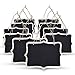 SUPERIORFE Chalkboard Sign (Set of 10) – Decorative Rectangle Mini Hanging Chalk Board with Jute for Wedding, Kitchen, Restaurant Signs, 4.7 X 6.3 Inch