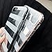 iPhone 7 Plus/iPhone 8 Plus Case for Girls,Opretty Bling Luxury Glitter Pretty Cute Powder Phone Case Mirror Reflex Striped Stars Pattern Back Cover for iPhone 7Plus / 8Plus-Silver