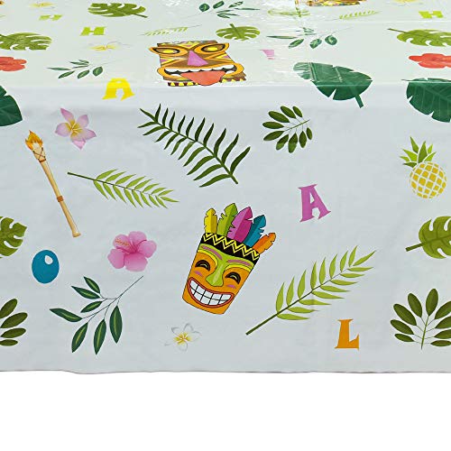 2 WERNNSAI+Hawaiian+Luau+Table+Covers